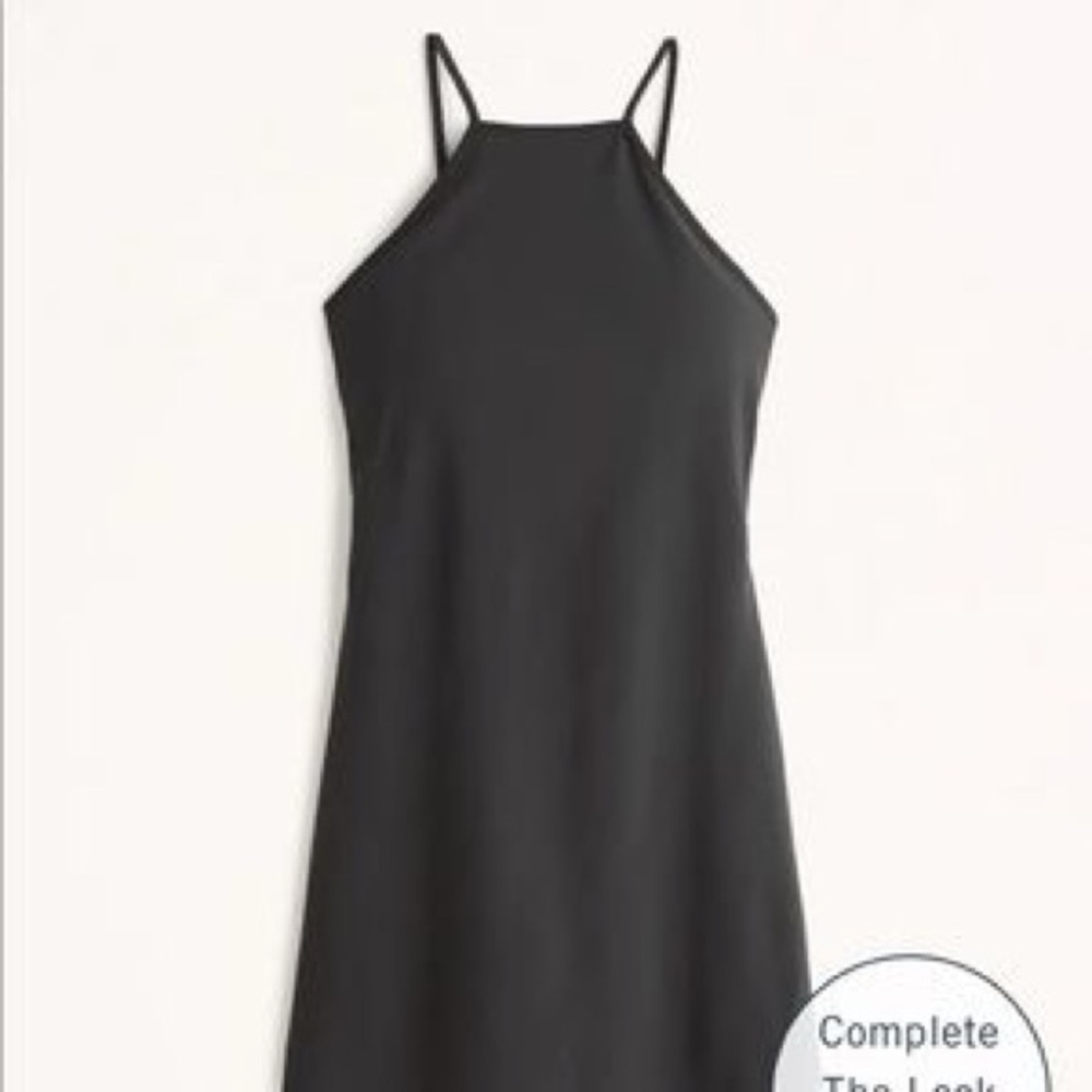 Abercrombie & Fitch halter neck exercise dress - Black XXL Tall.